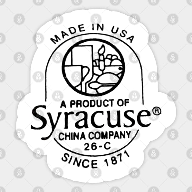 Syracuse China Sticker by Cutter Grind Transport